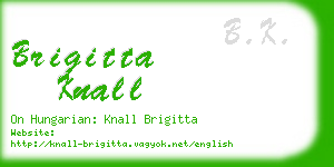 brigitta knall business card